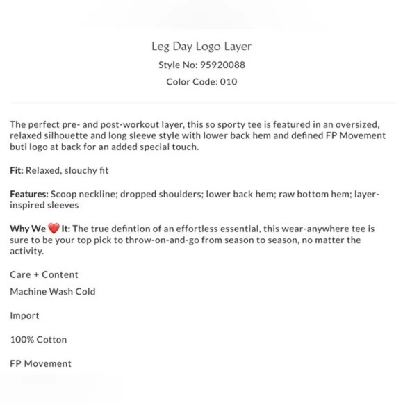 FP Movement by Free People White Long Sleeve Tee - Picture 4 of 6